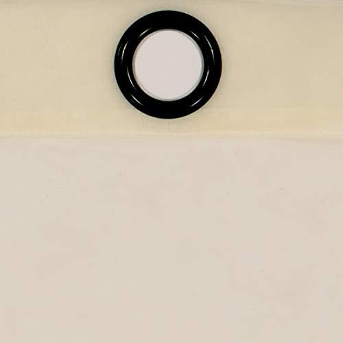 Ivory sheer voile grommet window curtain panel — photo 4