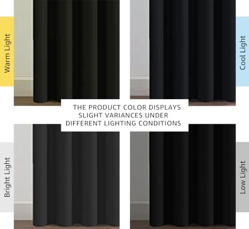 Jet black energy saving patio curtain 96 in — photo 3