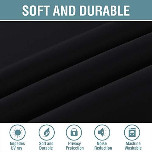 Jet black energy saving patio curtain 96 in — photo 4