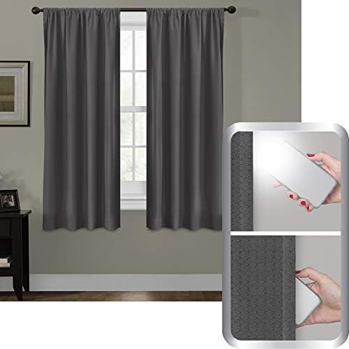 Julius Grey Geometric Total Blackout Curtain