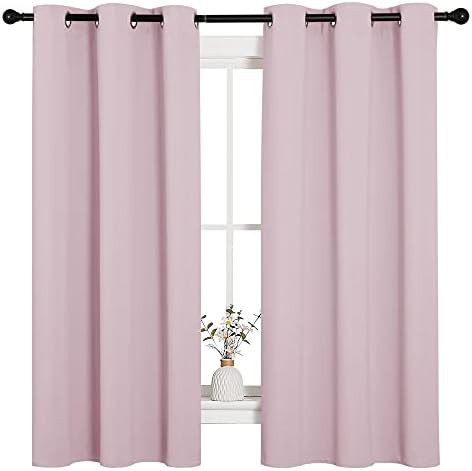Baby Pink Grommet Nursery Blackout Curtains
