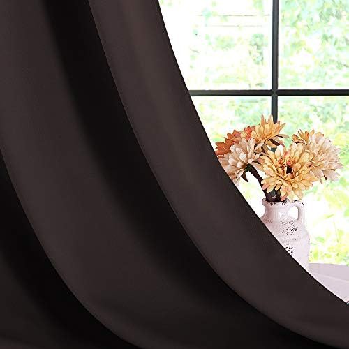 Toffee brown grommet curtains for kids rooms — photo 5