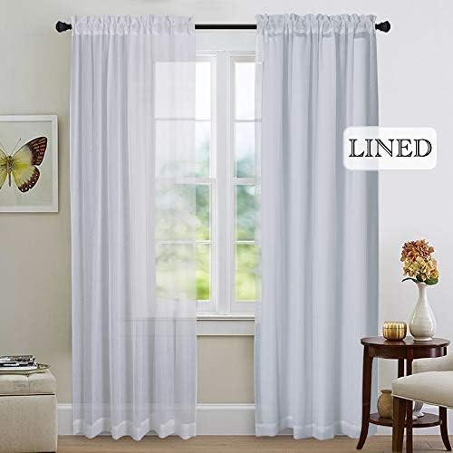 Greyish white thermal insulated curtain liners — photo 4