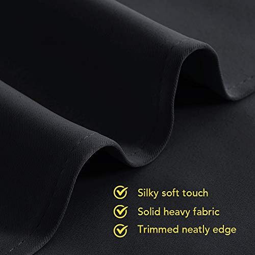 Black grommet thermal insulated kitchen drapes — photo 5