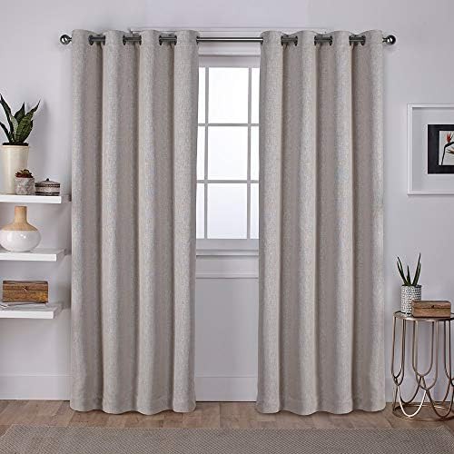 Sand Textured Linen Room Darkening Curtains