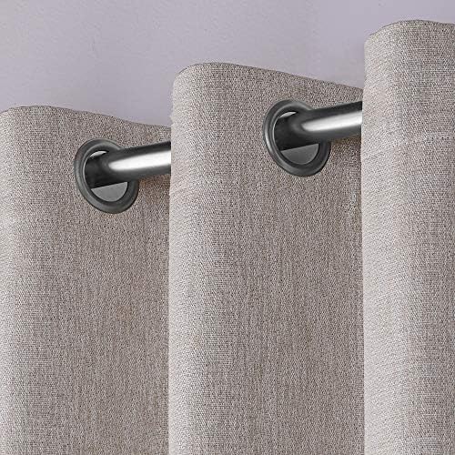 Sand Textured Linen Room Darkening Curtains — photo 3