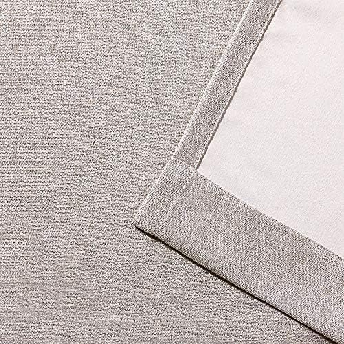 Sand Textured Linen Room Darkening Curtains — photo 4