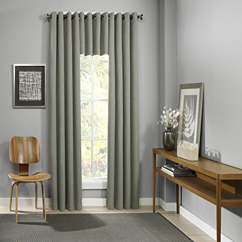 Palisade sage insulated darkening single panel curtain — photo 3