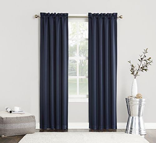 Navy Easton Energy Saving Rod Pocket Curtain — photo 5