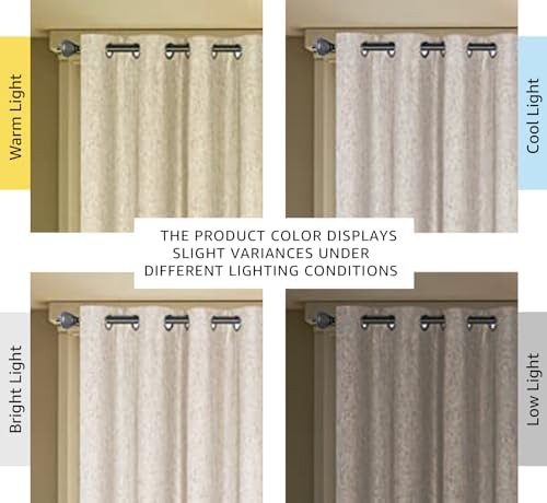 Natural linen total blackout curtains 84 in — photo 3