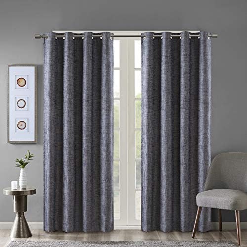 Maya Navy Blue Patio Blackout Curtain