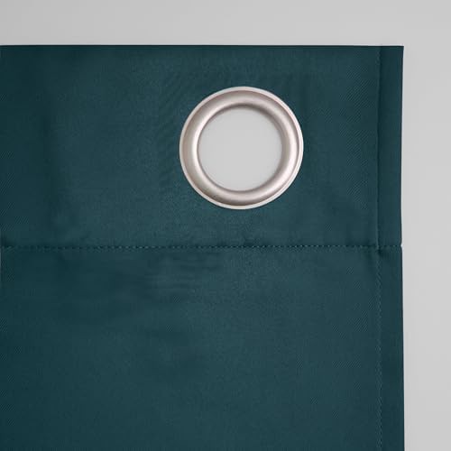 Teal easton energy saving grommet curtain — photo 5
