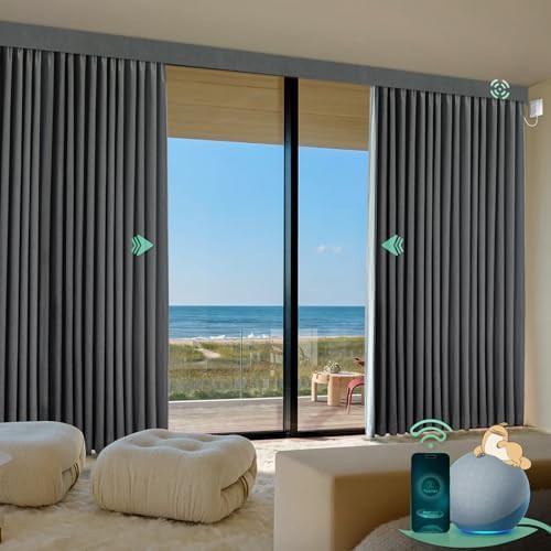 Smart hardwired motorized curtain rod