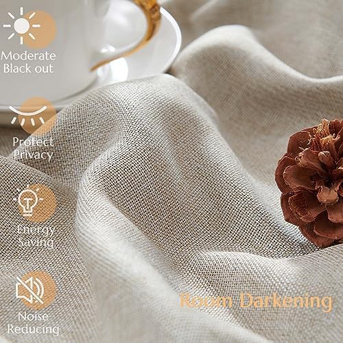 Greyish beige thermal insulated window drape 90 inch — photo 4