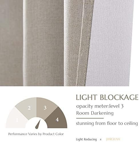 Greyish beige thermal insulated window drape 90 inch — photo 5