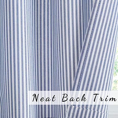 Navy Tab Top Short Cafe Curtains — photo 5