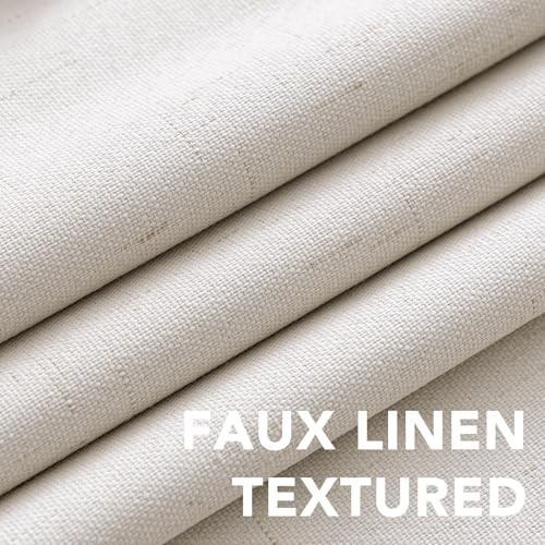 Ivory linen total blackout curtains 84 inch — photo 4