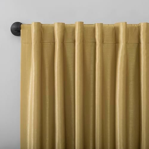 Gold Greyson Faux Silk Extreme Blackout Panel — photo 3