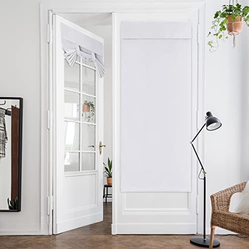Thermal insulated privacy door curtains set 26x68 in