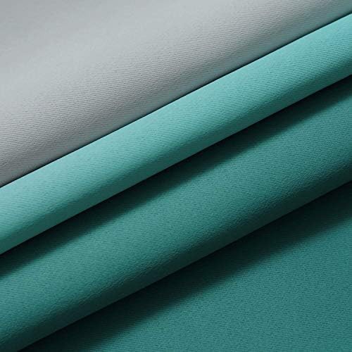 Teal ombre rod pocket bedroom curtains 84 in — photo 5