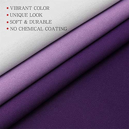 Purple and white ombre thermal curtains — photo 5