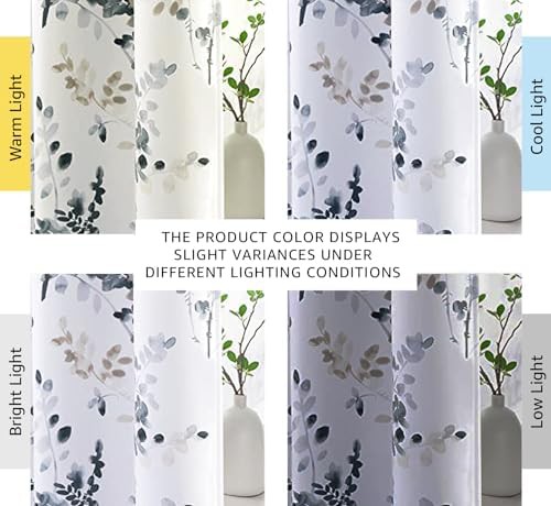 Bluestone floral blackout curtains 84 inch — photo 3