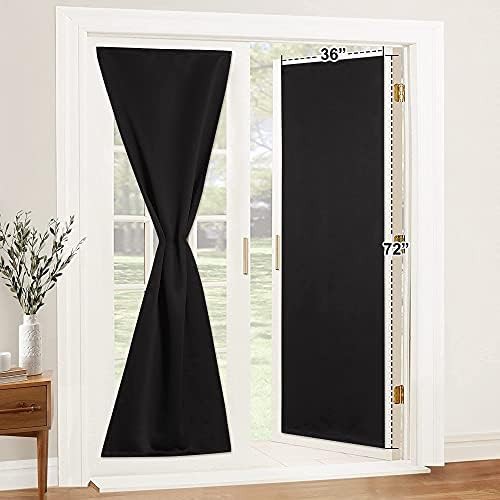 Portable blackout door and window curtains 72 in