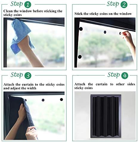 Portable blackout door and window curtains 72 in — photo 4