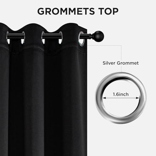 Wrinkle Free Grommet Blackout Curtains 84 in — photo 5