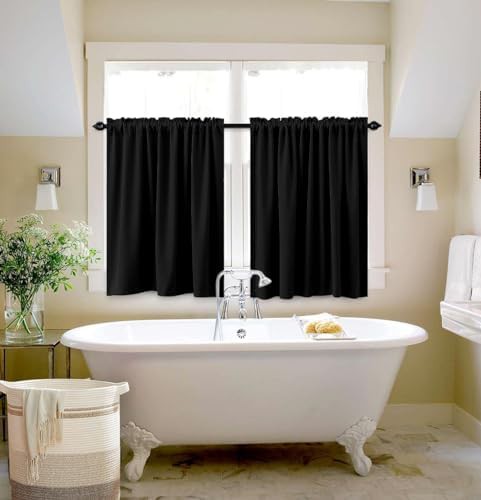 Beige boho mini short curtains 24 in — photo 3