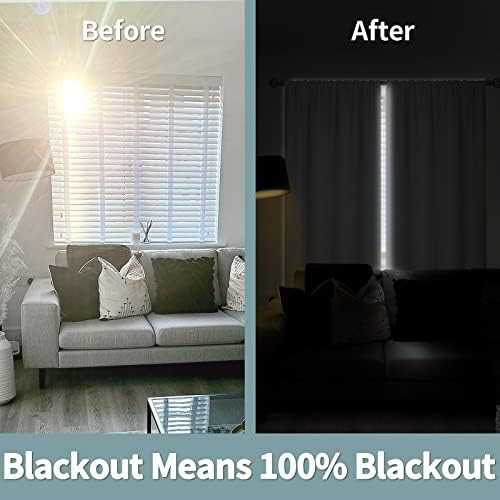 White Total Blackout Rod Pocket Drapes — photo 3