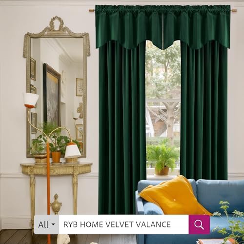 Green velvet 84 inch farmhouse bedroom curtain — photo 5