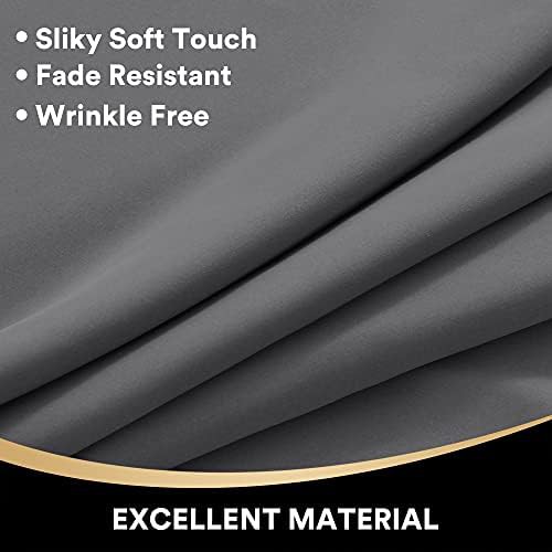 Gray Thermal Insulated Nursery Blackout Curtains — photo 5