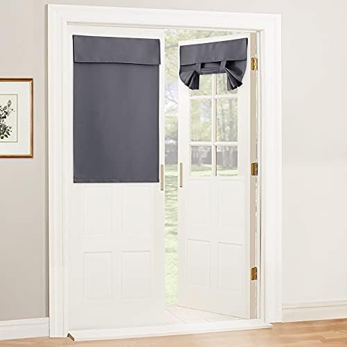 Stick on small curtain for back door