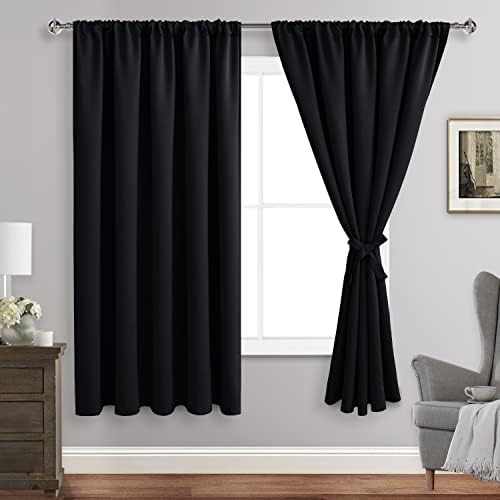 Jiuzhen room darkening window curtains 63 in