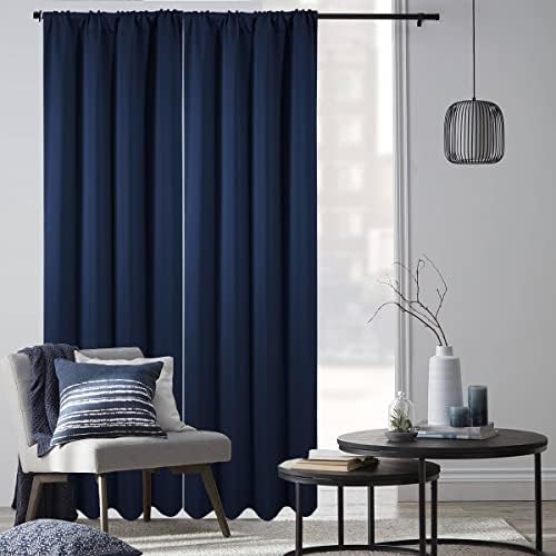 Navy blue thermal 84 inch drape — photo 4