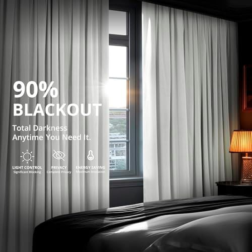 Primary White Signature Velvet Thermal Blackout Curtain — photo 4
