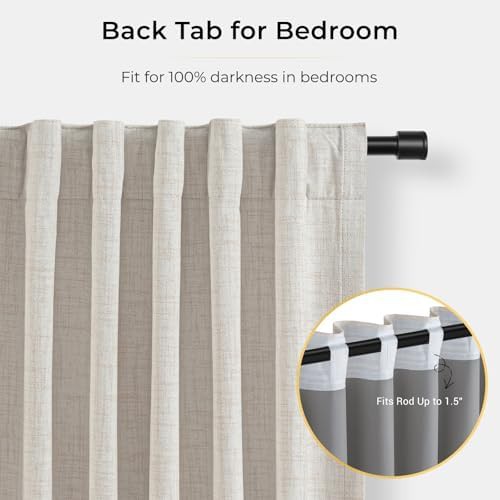 Blackout curtains 96 inch long for bedroom — photo 5