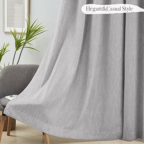 Elegant Grey Cotton Room Darkening Curtain — photo 5