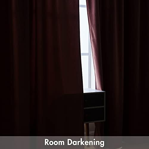 Dusty rose pink velvet curtain 84 in — photo 4