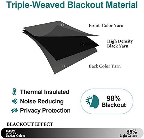 Grey short blackout curtains 36 inches long — photo 5