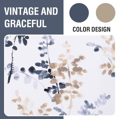 Bluestone floral rod pocket curtains 63 in — photo 4