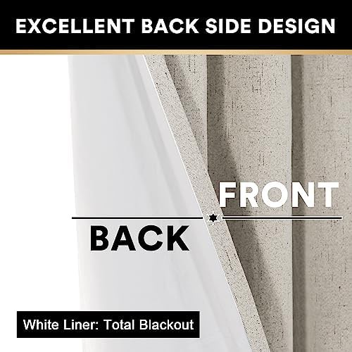 Stone Grey Linen Noise Reducing Curtains — photo 5