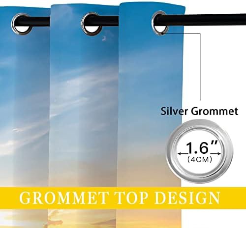 Sand beach sunset thermal insulated drapes — photo 4