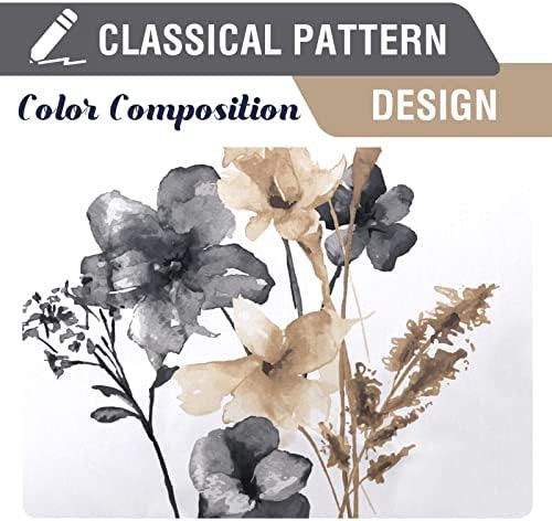 Floral grommet blackout curtains 63 inch — photo 4
