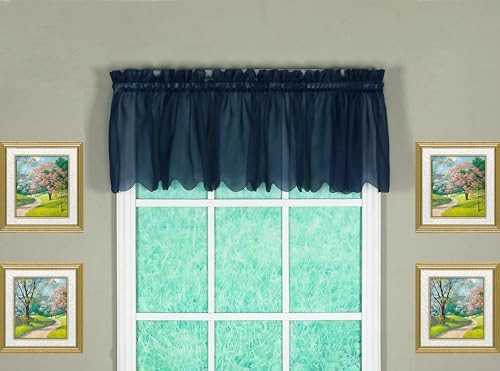 Emelia original voile valance navy 14 in