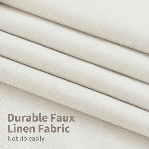 YoungsTex linen room darkening drapes white 63 — photo 4
