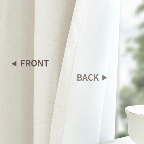 YoungsTex linen room darkening drapes white 63 — photo 5