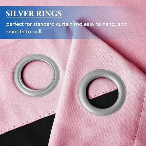 Patio sliding door blackout curtains pink 100 in — photo 4
