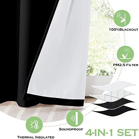White four layer thermal soundproof curtain — photo 5